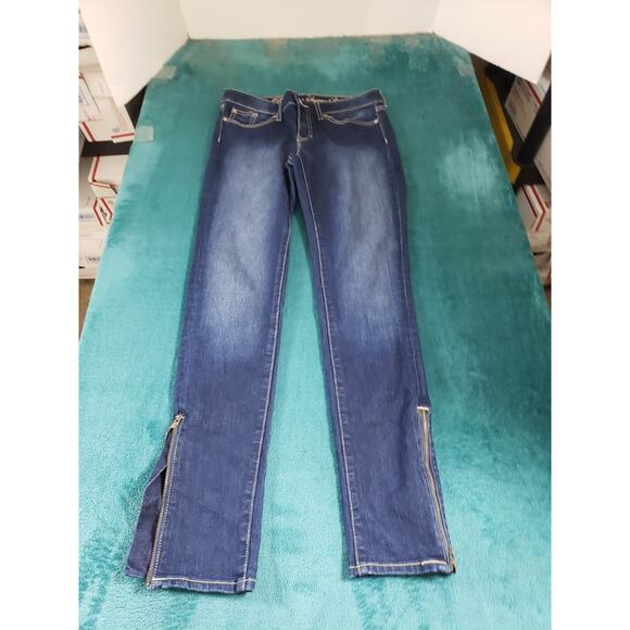 Gap Jeans Size 2 Womens Blue Stretch Pants Denim Ladies Mid Rise True Skinny - Picture 1 of 12